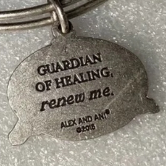 Alex And Ani Expandable Wire Bangle New With Tag Guardian of Healing, Renew Me - Picture 15 of 16